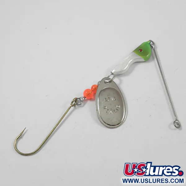 Erie Dearie Walleye Killer Spinner, Nikkel/Groen, 14g, Vintage, #1952