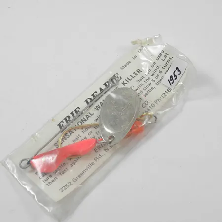 Erie Dearie Walleye Killer Spinner, Nikkel/Rood, 9g, #1953