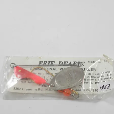 Erie Dearie Walleye Killer Spinner, Nikkel/Rood, 9g, #1953
