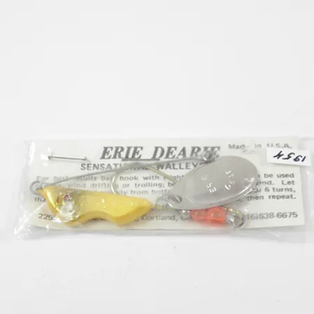 Erie Dearie Walleye Killer Spinner, Nikkel/Geel, 18g, #1954