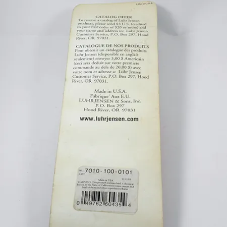 Luhr Jensen Krocodile Die #6 Lepel, Nikkel, 64g, Enkele haak, #1959