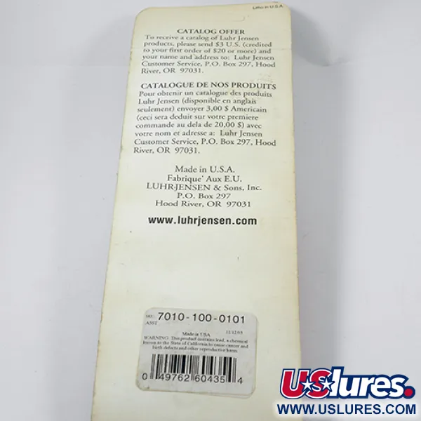 Luhr Jensen Krocodile Die #6 Lepel, Nikkel, 64g, Enkele haak, #1959