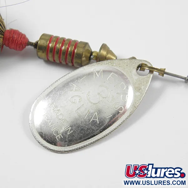 Mepps Aglia 3 dressed Spinner, Zilver, 7,3g, Eekhoornstaart, #1963