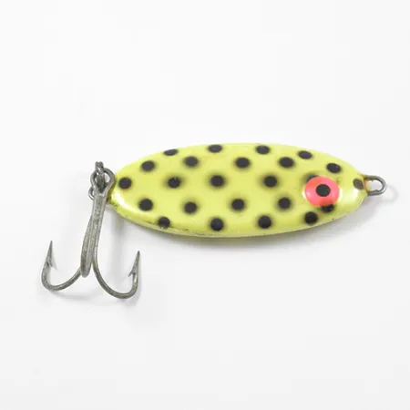 Bomber Slab Spoon Lepel, Geel / Zwart, 35g, Verticale jig, #1965