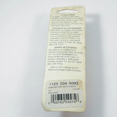 Luhr Jensen Lil' Kroc Lepel, Chroom/Rood, 21g, Ver werpen, #1977