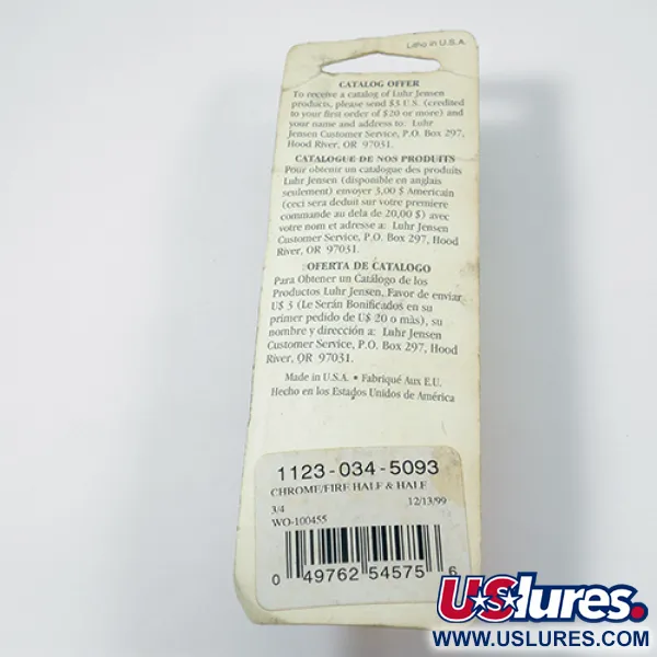 Luhr Jensen Lil' Kroc Lepel, Chroom/Rood, 21g, Ver werpen, #1977