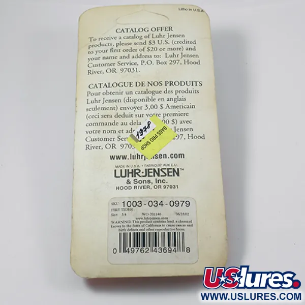 Luhr Jensen Krocodile Die #5 Lepel, Fire Tiger, 21g, Werpen, #1978