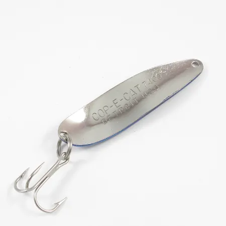 Dardevle Cop-E-Cat 7400 Lepel, Nikkel / Blauw, 14g, Eppinger, #1985