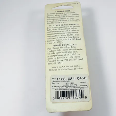 Luhr Jensen Lil' Kroc (Krocodile Stubby) Lepel, Nikkel/Blauw, 21g, #1998