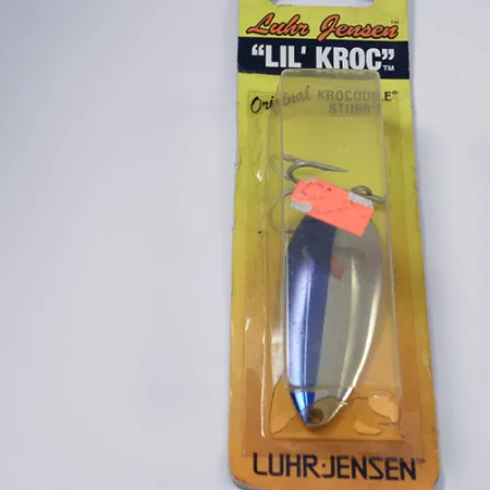 Luhr Jensen Lil' Kroc (Krocodile Stubby) Lepel, Nikkel/Blauw, 21g, #1998