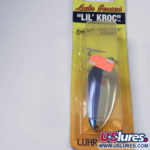 Luhr Jensen Lil' Kroc (Krocodile Stubby) Lepel, Nikkel/Blauw, 21g, #1998