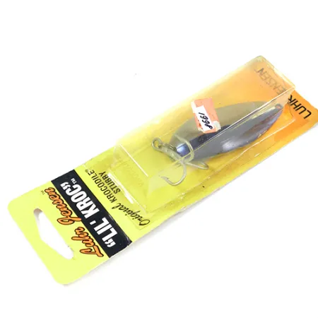 Luhr Jensen Lil' Kroc (Krocodile Stubby) Lepel, Nikkel/Blauw, 21g, #1998