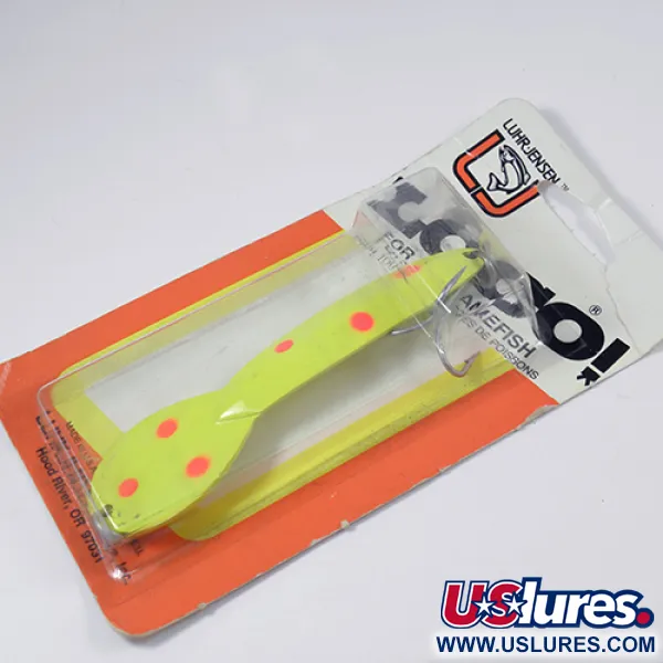 Luhr Jensen Loco 5 Lepel, Geel/Rood, 28g, Snoek, #2000