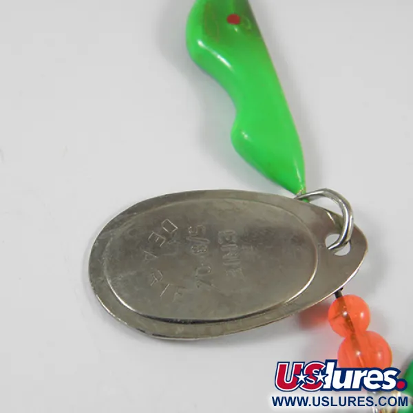 Erie Dearie Walleye Killer Spinnerbait, Nikkel / Groen, 16g, L-frame, #2006