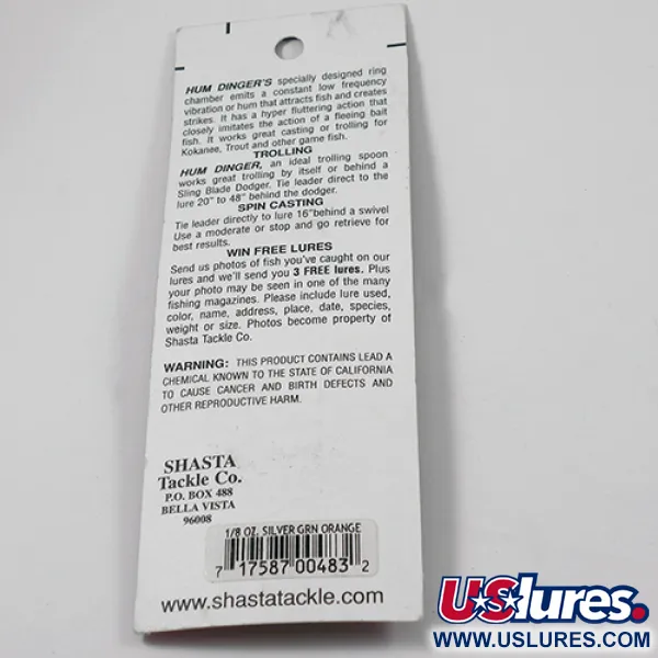 Shasta Humdinger Lepel, Rood/Bruin Metallic, 3.5g, Sonisch, #2048