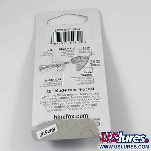 Blue Fox Flash Deep Runner Spinner, Regenboog, 4g, Dieplopend, #2056