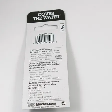 Blue Fox Vibrax Shallow Spinner, Rainbow, 4g, Anti-kink, #2057