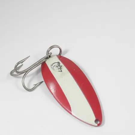 Dardevle Devle Dog 5500 Lepel, Rood/Wit/Nikkel, 21g, Concave, #2063