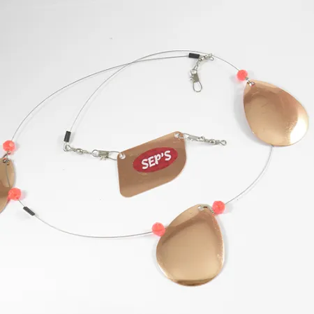 SEP'S Trollingsysteem, Koper, 24g, Stalen Onderlijn, #2081