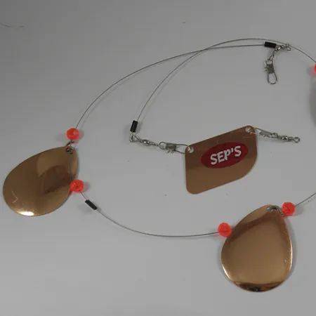 SEP'S Trollingsysteem, Koper, 24g, Stalen Onderlijn, #2081