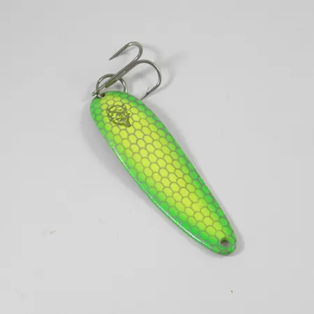 Dardevle Cop-E-Cat 7400 Lepel, Geel/Groen/Nikkel, 14g, Schubpatroon, #2094