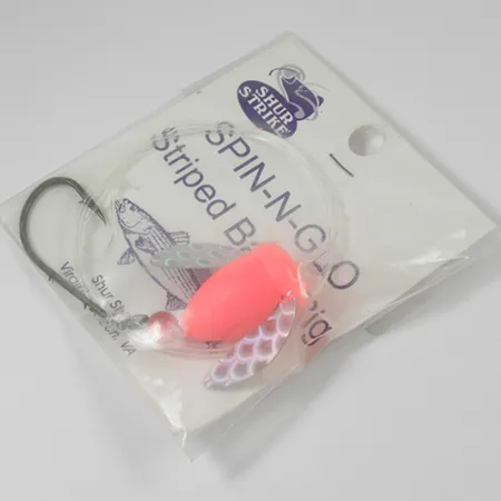 Shur Strike Spin-n-Glo Rig, Roze, 7g, Zilveren Vleugels, #2102