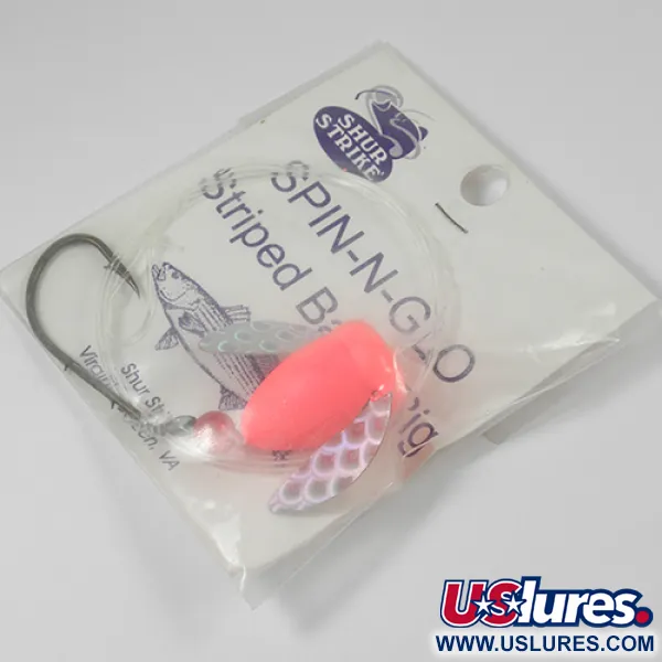 Shur Strike Spin-n-Glo Rig, Roze, 7g, Zilveren Vleugels, #2102