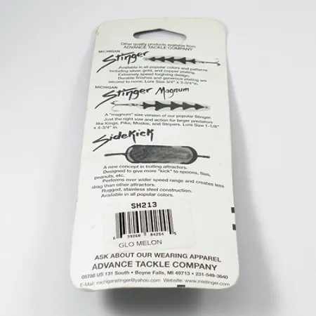 Michigan Stinger Glow Trollinglepel, Rainbow Trout Glow, 12g, #2106