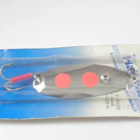 Poulsen Half-Fast Lepel, Nikkel / Rood, 16g, USA, #2113