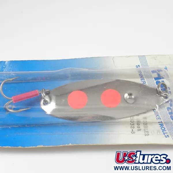 Poulsen Half-Fast Lepel, Nikkel / Rood, 16g, USA, #2113