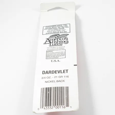 Eppinger Dardevle Dardevlet Lepel, Rood/Wit, 21g, vernikkeld, #2132