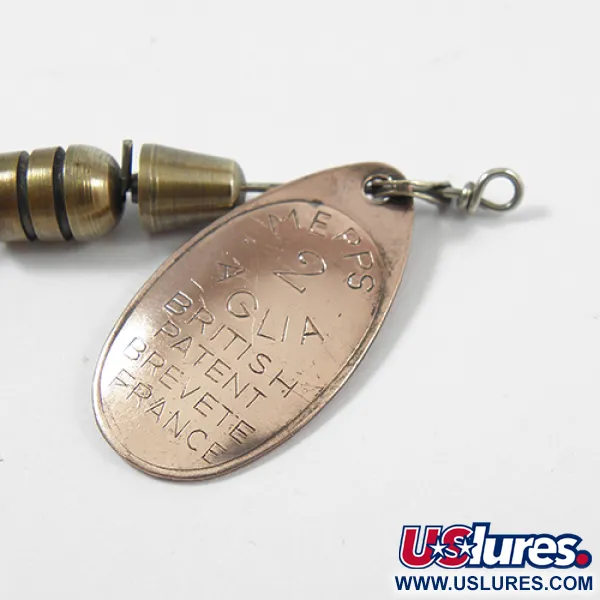 Mepps Aglia 2 Spinner, Koper, 4.5g, Patentmerktekens, #2158