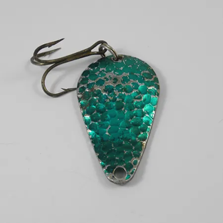 Worden’s Wob Lure Lepel, Gehamerd nikkel/Groen, 14g, USA, #2172