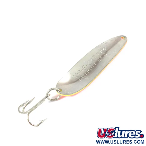 Dardevle Cop-E-Cat 7400 Lepel, Geel/Oranje/Nikkel, 14g, #2180