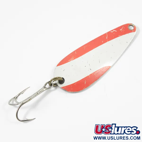 Nebco FlashBait 266 Lepel, Rood / Wit / Nikkel, 10g, Vintage, #2182