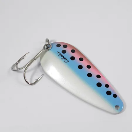 Cabela's Lepel, Regenboogforel/Nikkel, 19g, gepolijst nikkel, #2186