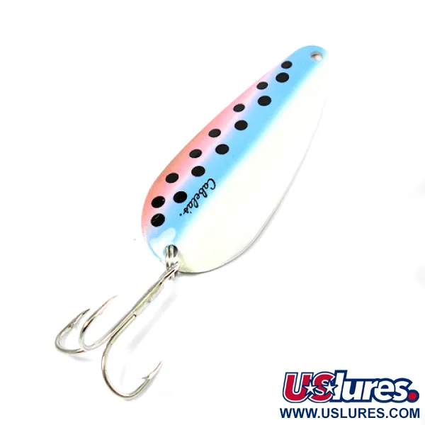Cabela's Lepel, Regenboogforel/Nikkel, 19g, gepolijst nikkel, #2186