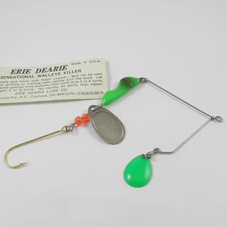 Erie Dearie Walleye Killer Spinnerbait, Chartreuse, 16g, VS, #2235