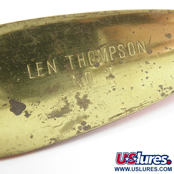 Len Thompson #2, 28g Rood / Zwart / Messing, Lepel #2243