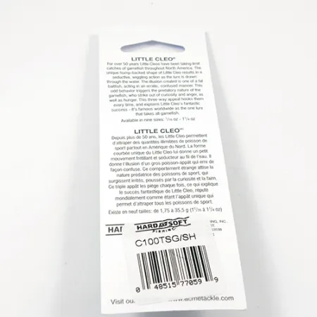 Acme Little Cleo Glow Lepel, Nikkel/Roze/Geel UV, 9.5g, #2245