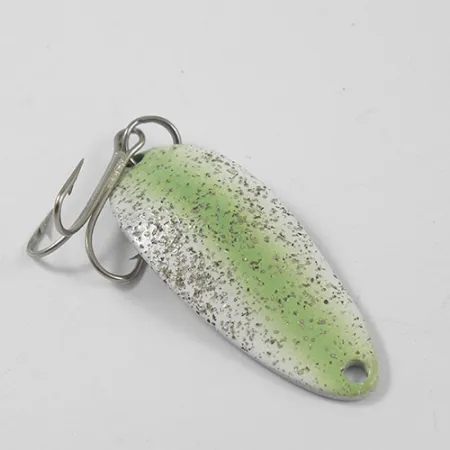 Little Cleo (Hula Girl) Lepel, Groen/Nikkel/Glitter, 10g, #2269