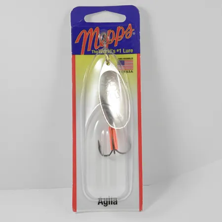 Mepps Aglia 5 Spinner, Nikkel, 14g, Fluorescerende Sleeve, #2279