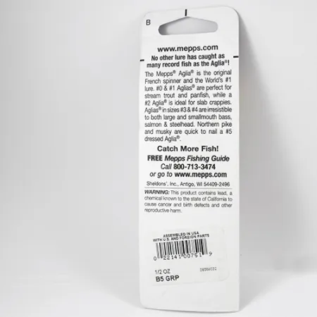 Mepps Aglia 5 Spinner, Platina Lichtgroen, 14g, Directe Actie, #2286