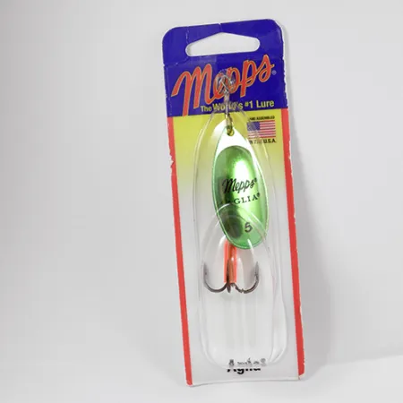 Mepps Aglia 5 Spinner, Platina Lichtgroen, 14g, Directe Actie, #2286