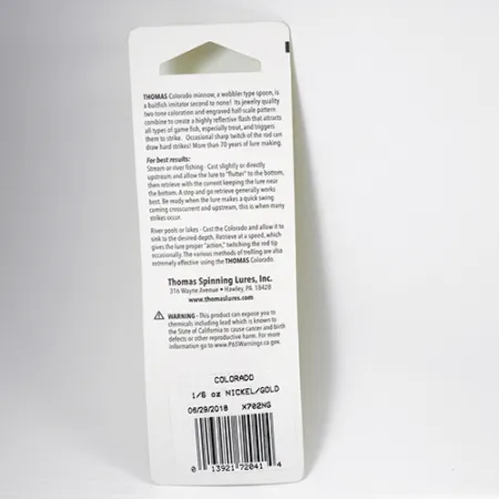 Thomas Colorado Lepel, Goud / Nikkel, 5g, Schubbenpatroon, #2287