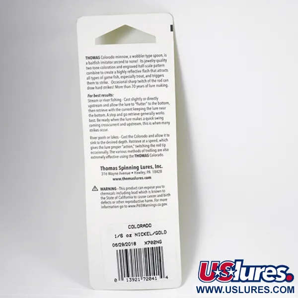 Thomas Colorado Lepel, Goud / Nikkel, 5g, Schubbenpatroon, #2287