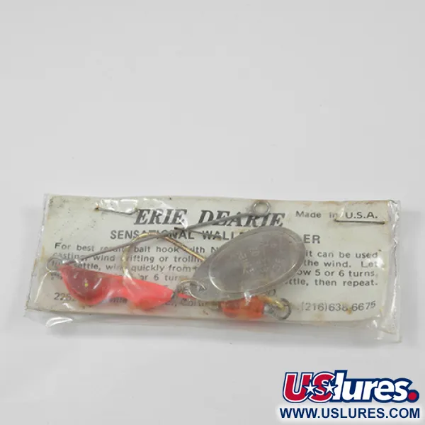 Erie Dearie Walleye Killer Spinnerbait, Nikkel/Rood, 14g, #2289