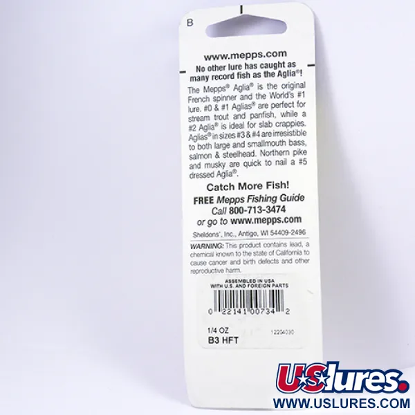 Mepps Aglia 3 Spinner, Fire Tiger, 7g, Maat 3, Originele verpakking, #2297