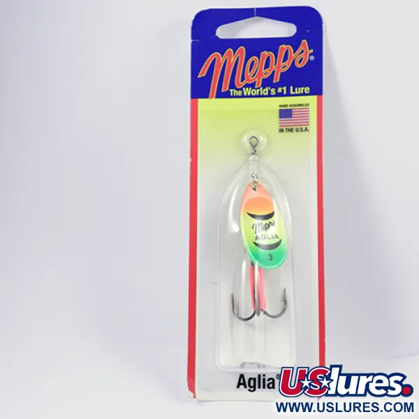 Mepps Aglia 3 Spinner, Fire Tiger, 7g, Maat 3, Originele verpakking, #2297