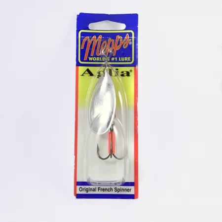 Mepps Aglia 5 Spinner, Zilver, 14g, Conus-rotatiesysteem, #2299